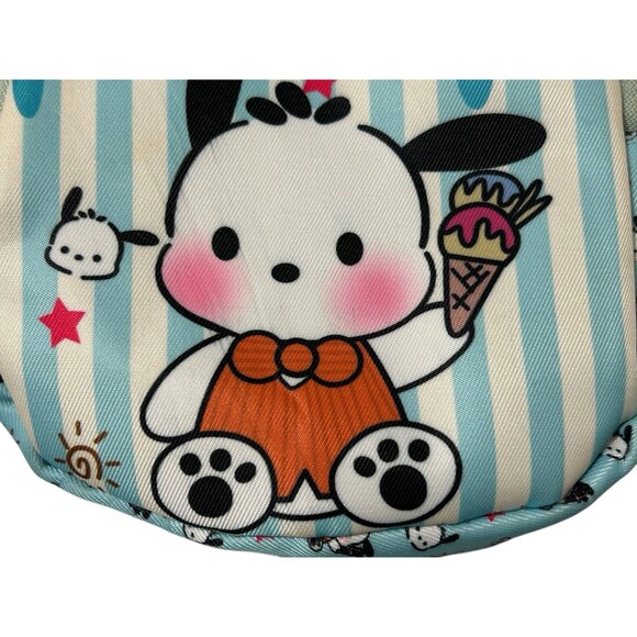 POCHACCO Mini Sling Blue Graphic Print Backpack “Every Day Is Good” - Picture 3 of 7